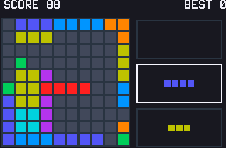 1010! game on a TI-84 Evo