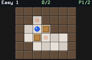 Sokoban game on a TI-84 Evo