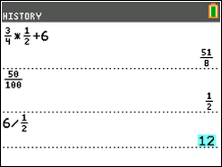 Operations with fractions