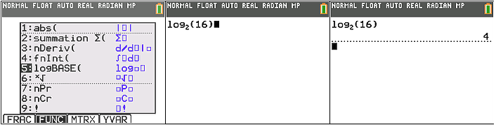 Finding the logbase option